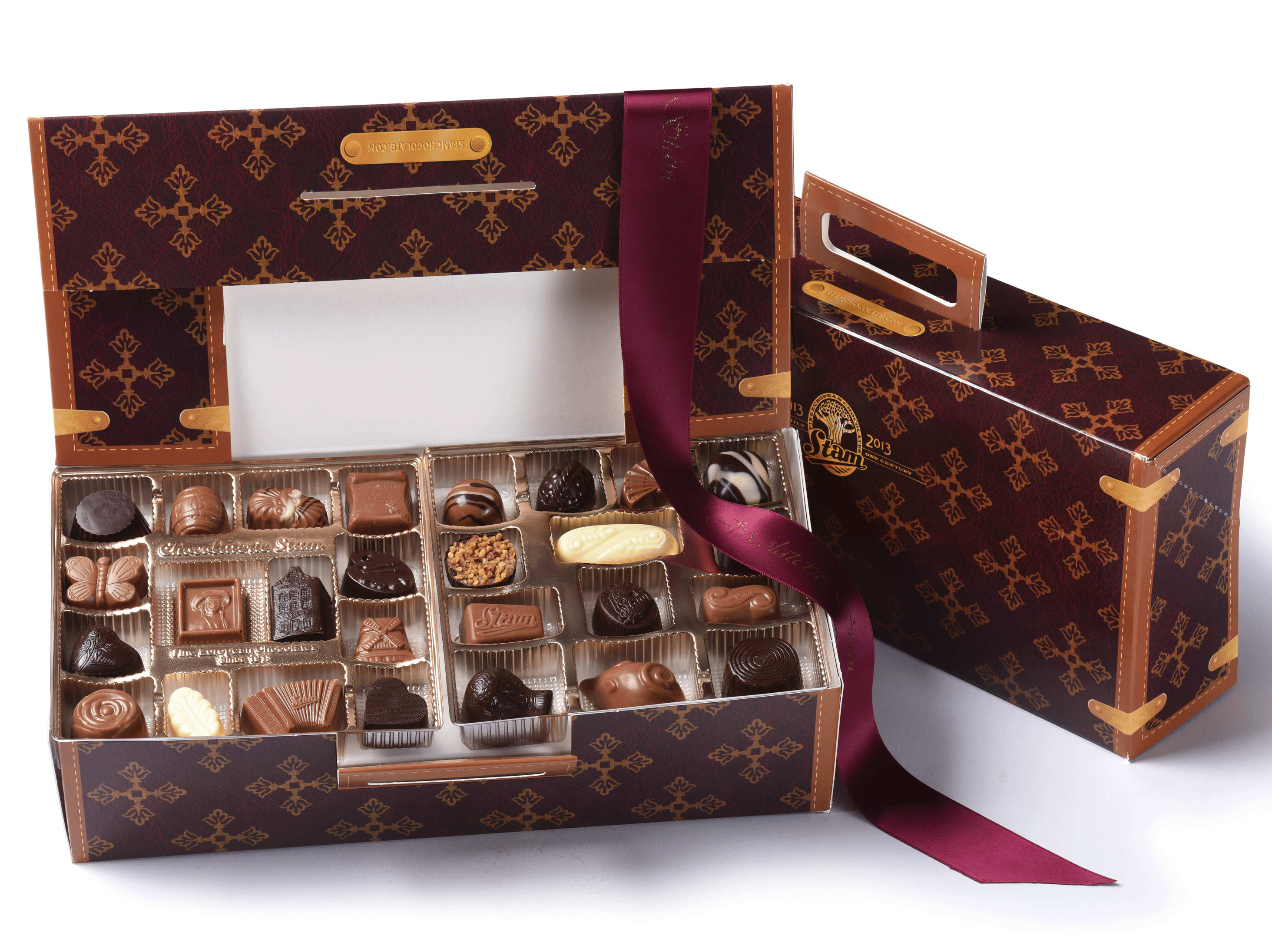 A Chocolaterie Stam chocolate coffret with assorted bonbons
