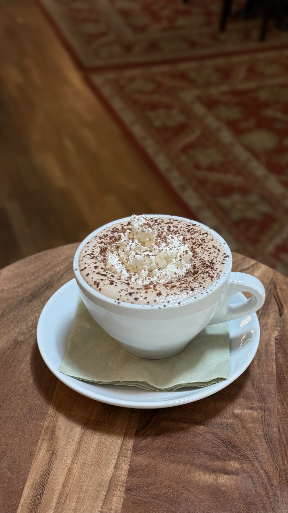 A hot chocolate prepared at Chocolaterie Stam Colorado